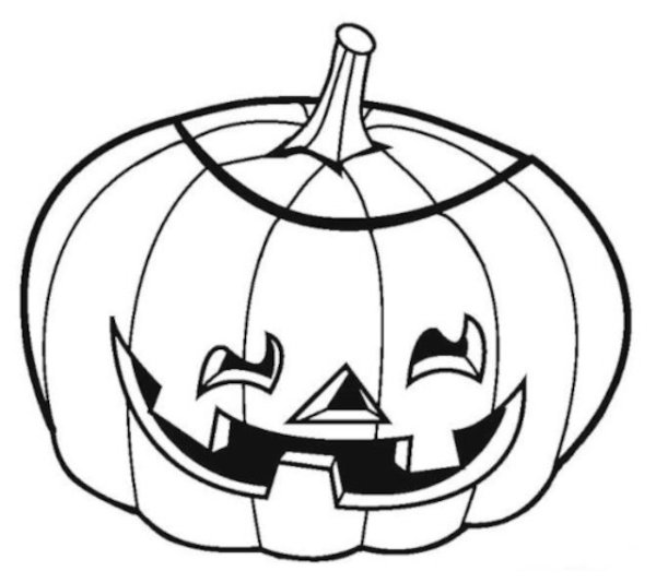 Тыква раскраска для детей