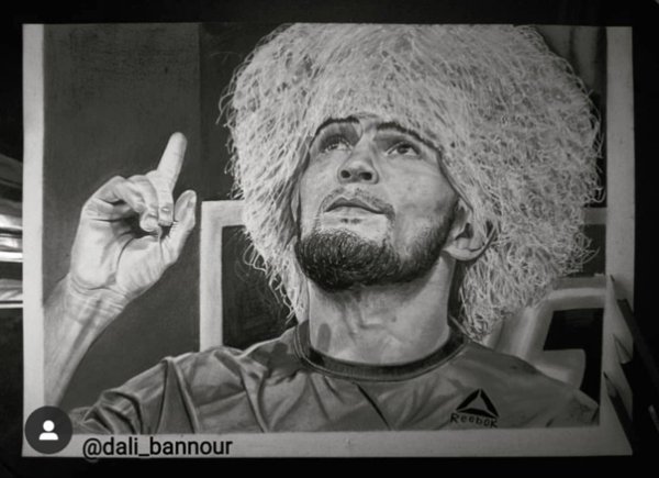 Портрет Хабиба Нурмагомедова