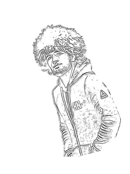 Раскраски Хабиба Нурмагомедова