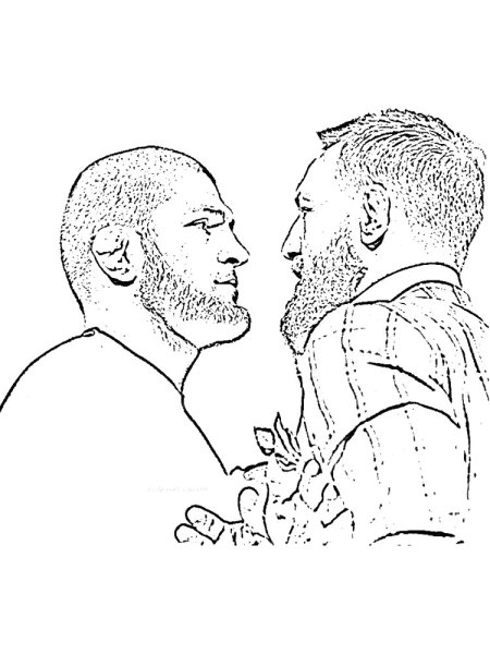 Раскраска Хабиб Нурмагомедов