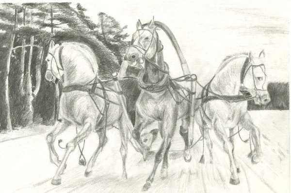 Картина Некрасова тройка