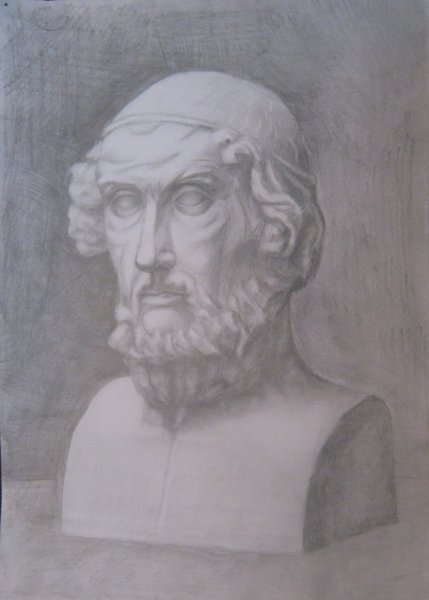 Скульптурный портрет Архимеда