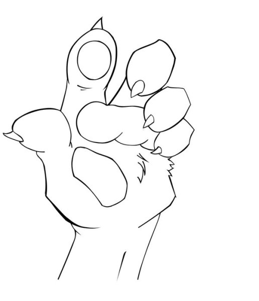 Руки фурри для рисования