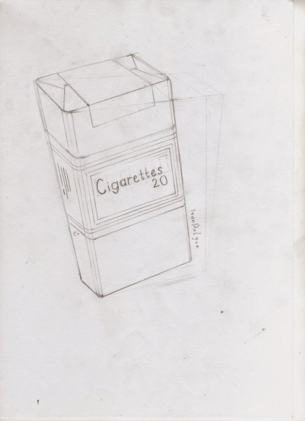 Пачка сигарет раскраска