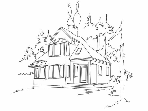 Домик карандаш легкий