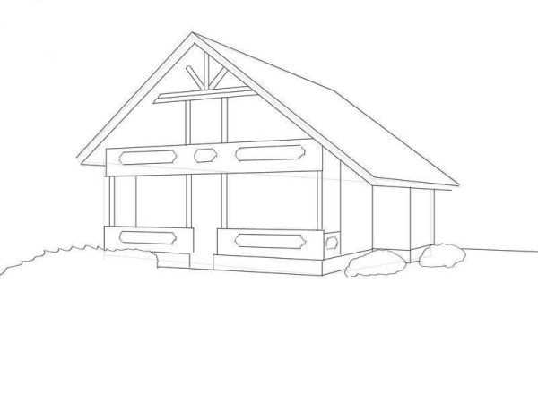 Дом детский рисунок