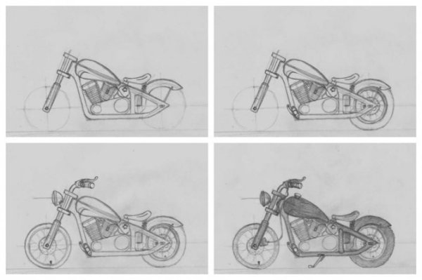 Мопед Альфа рисунок