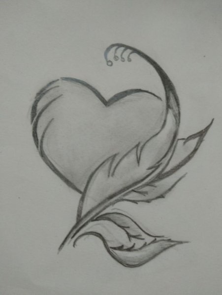Рисунок разбитого сердца