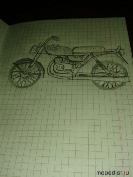 Карпаты мопед рисунок