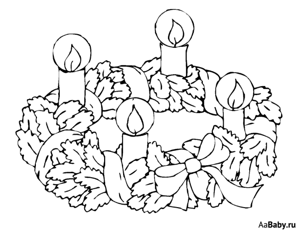 Новогодние раскраски на окна