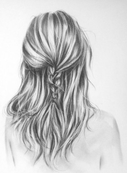 Девушки со спины для срисовывания