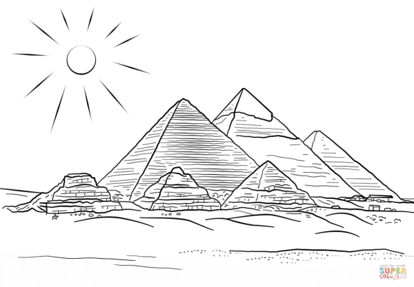 Четырехгранная пирамида рисунок Академический