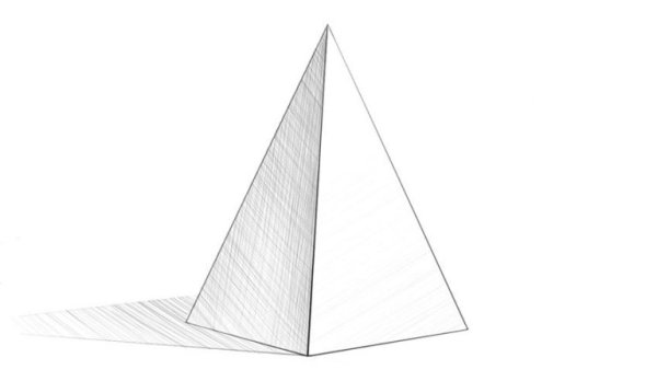 Пирамида Хеопса в Египте рисунок