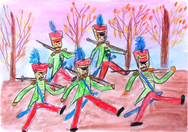 Деревянные солдатики раскраска