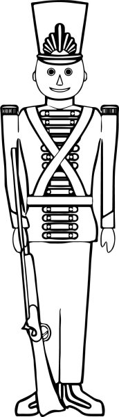 Солдат с барабаном рисунок