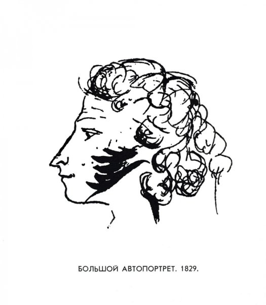 Пушкин портрет карандашом