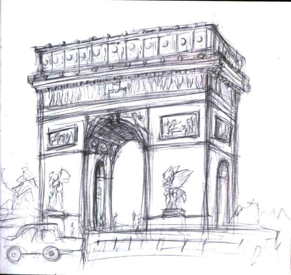 Триумфальная арка Курск рисунок