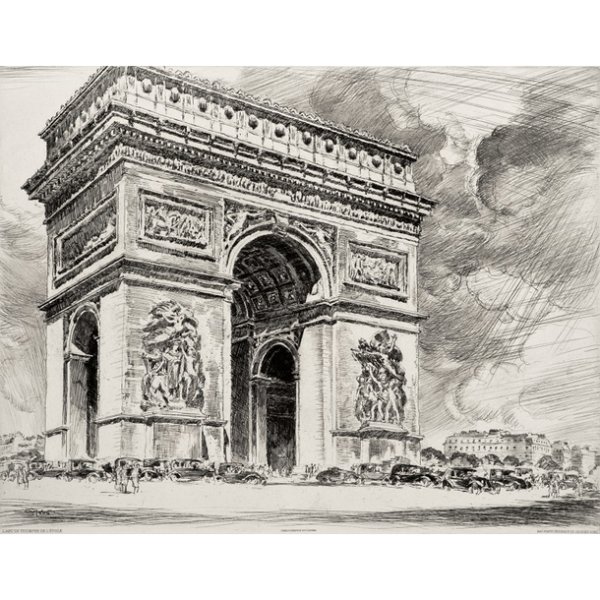 Триумфальная арка Париж фасад