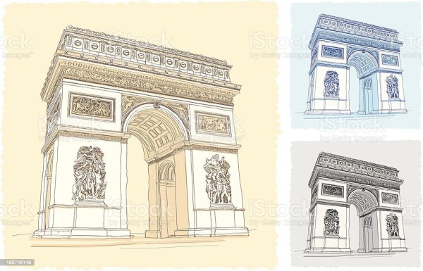 Триумфальная арка рисовка