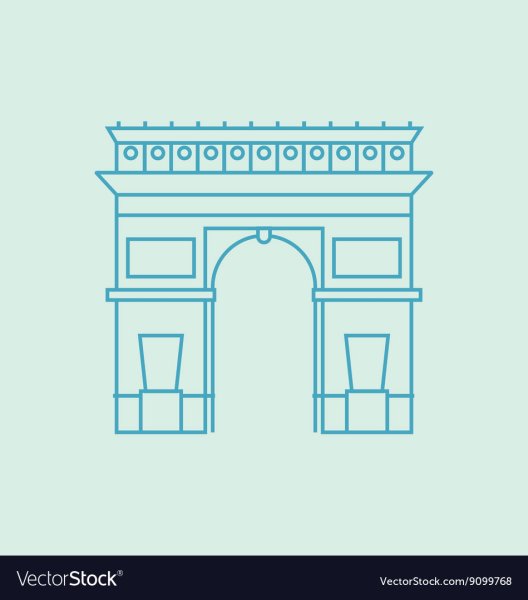 Триумфальная арка Ставрополь вектор