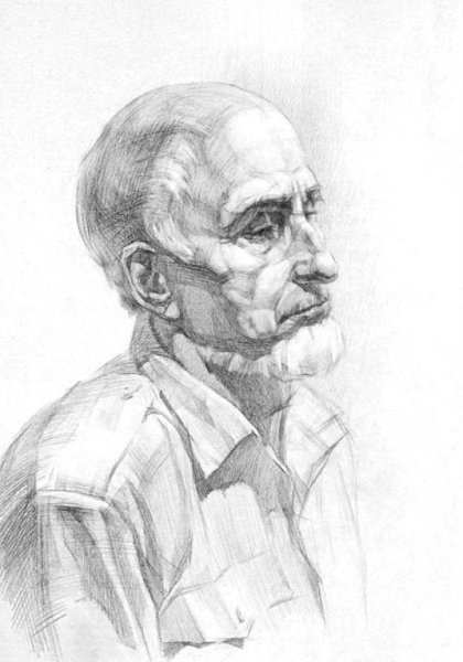 Академический портрет старика