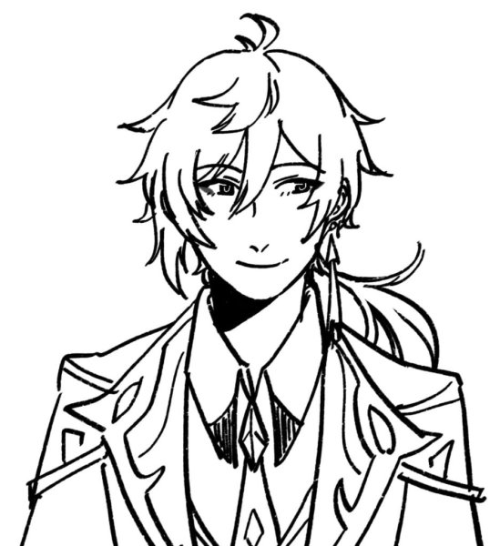 Итто скетч Геншин