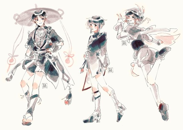 Венти Геншин Импакт рисовать