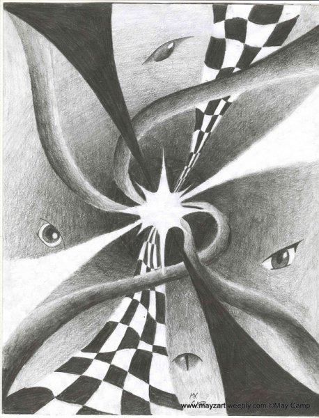 Абстракция карандашом