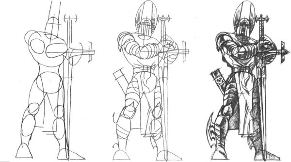 Рыцарь рисунок