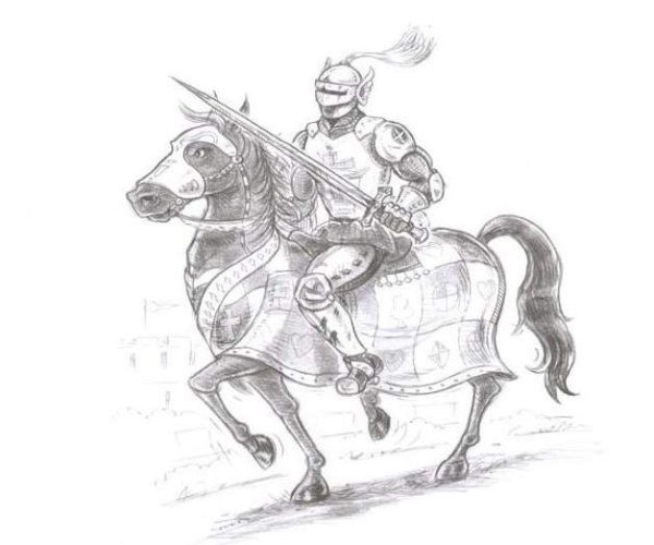 Рыцарь рисунок