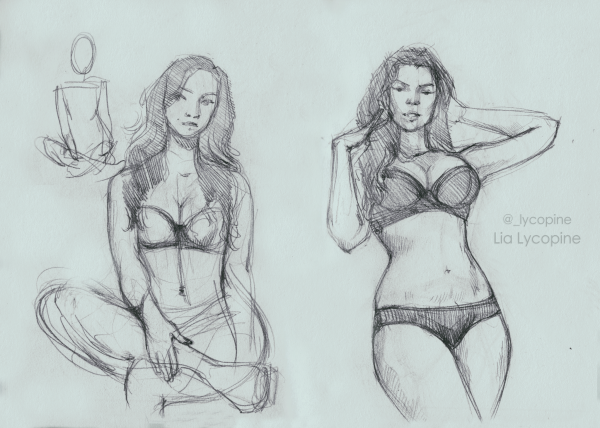 Рисунки карандашом голые