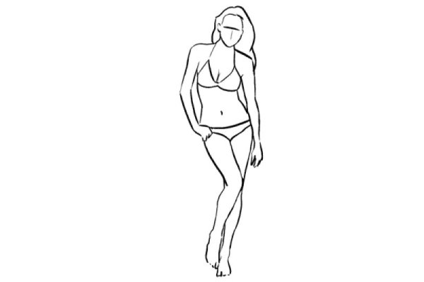 Фигура девушки рисунок