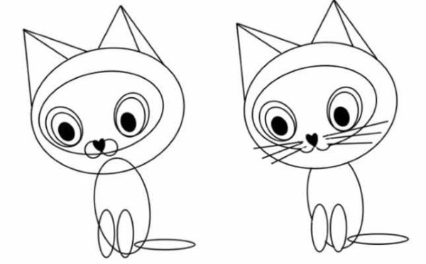 Котенок Гав рисунок карандашом