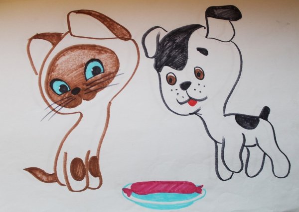 Котенок Гав рисунок