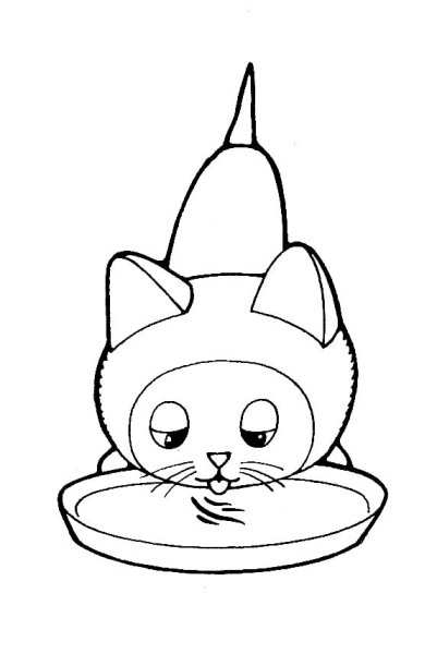 Котенок Гав раскраска