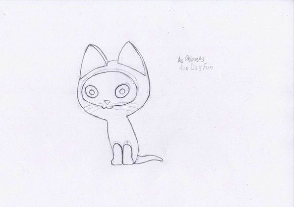 Котенок Гав поэтапное рисование