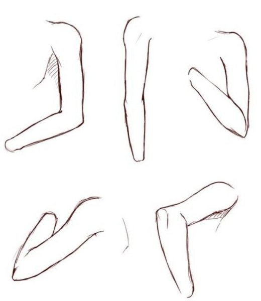 Локти референс согнутые