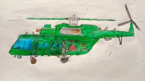 Вертолет ми 8 рисунок