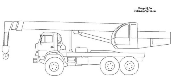 Раскраска машина Скания