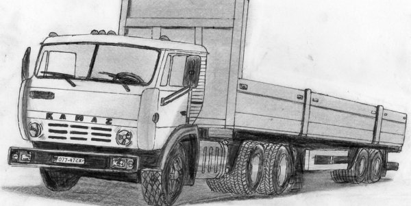 Самосвал для рисования