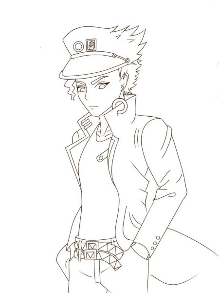 Джотаро Куджо карандашом