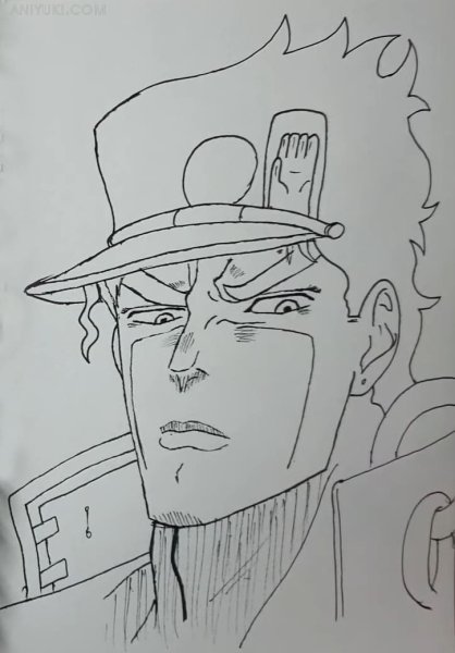 Джотаро Куджо раскраска