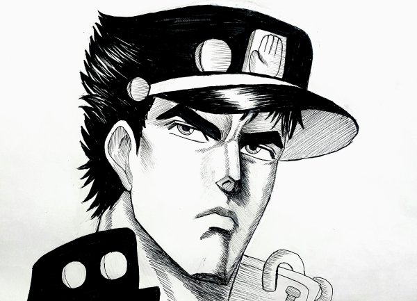 Джотаро карандашом