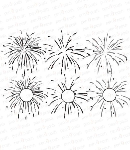 Салют раскраска для детей