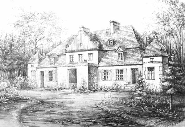 Особняк карандашом
