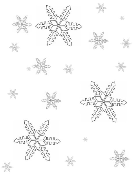 Снег раскраска