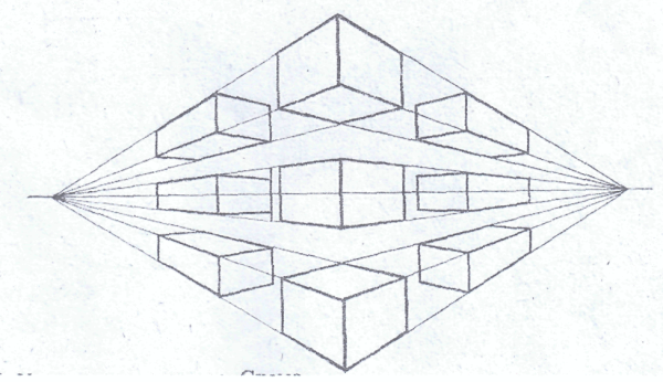 Наброски угловой перспективы