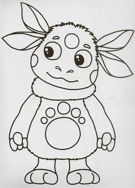 Лунтик карандашом