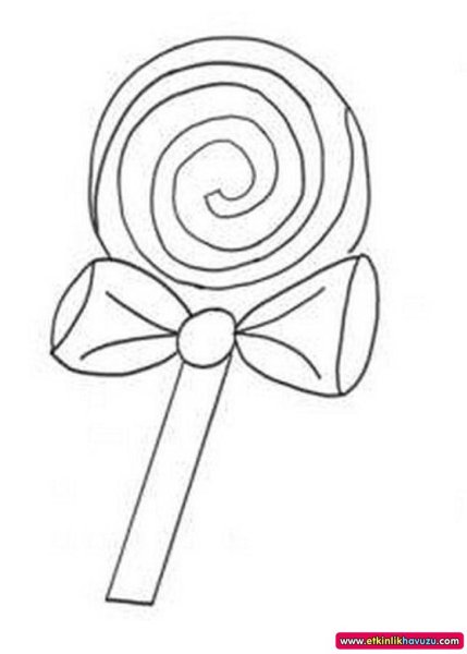 Ваза для конфет раскраска для детей