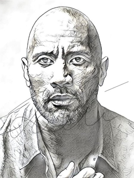 Дуэйн Джонсон портрет